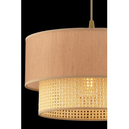 ECHO-riippuvalaisin vaijerilla 1xE27/60W/230V beige