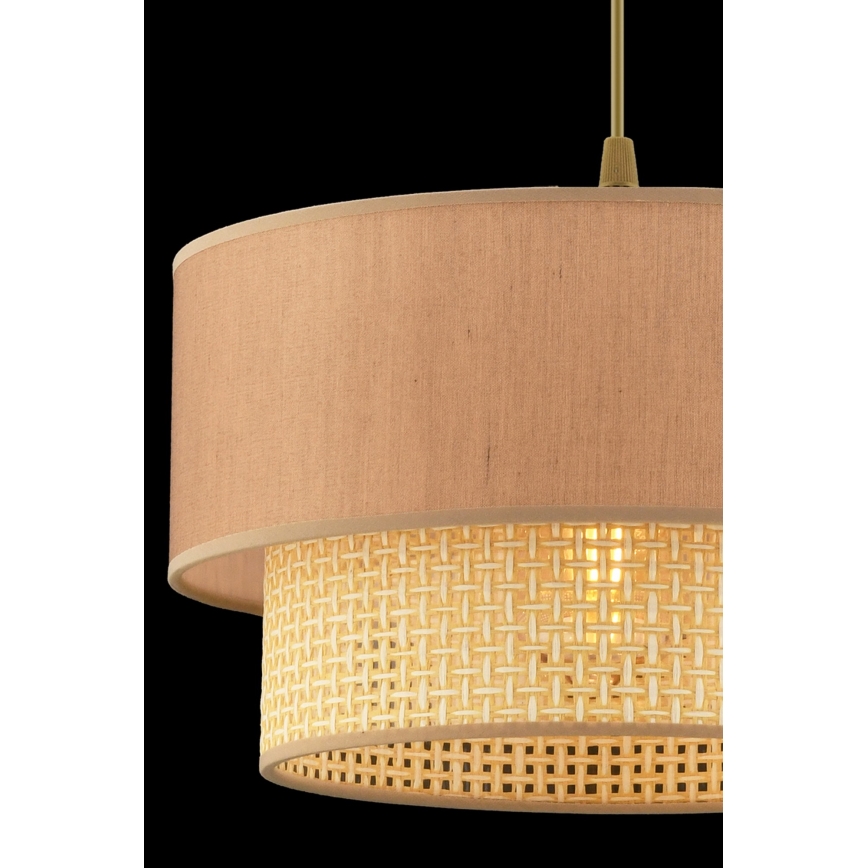 ECHO-riippuvalaisin vaijerilla 1xE27/60W/230V beige