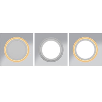 Riippuva LED-kattovalaisin DUO LED/18W/230V + LED/6W