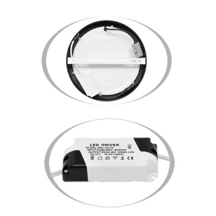 LED-kattovalaisin LADA LED/12W/230V 3000/4000/6000K halkaisija 17 cm valkoinen