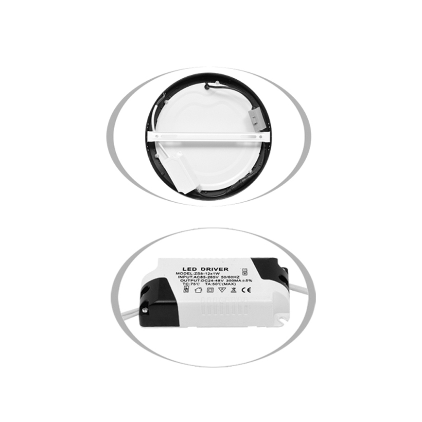 LED-kattovalaisin LADA LED/12W/230V 3000/4000/6000K halkaisija 17 cm valkoinen