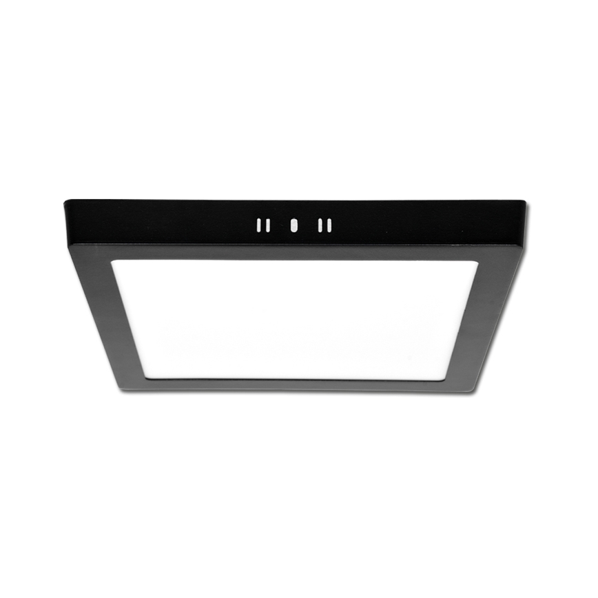 LED Kattovalaisin RAFA LED/18W/230V 3000/4000/6000K 22x22 cm musta