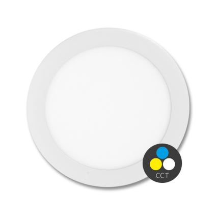 LED Kylpyhuoneen upotettava valo LADA LED/12W/230V 3000/4000/6000K halkaisija 17 cm IP44 valkoinen