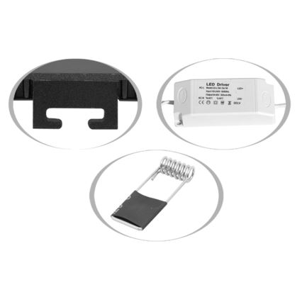 LED Kylpyhuoneen upotettava valo RAFA LED/6W/230V 3000/4000/6000K 12x12 cm IP44 valkoinen