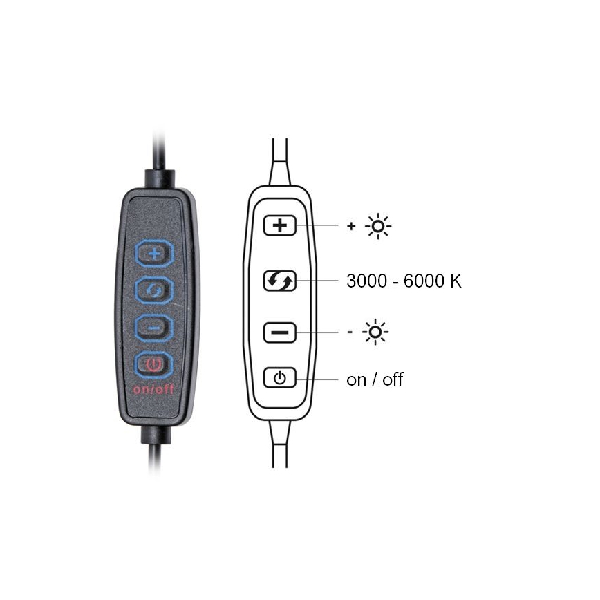 Himmennettävä LED-pöytävalaisin PRIM LED/10W/230V 3000-6000K valkoinen