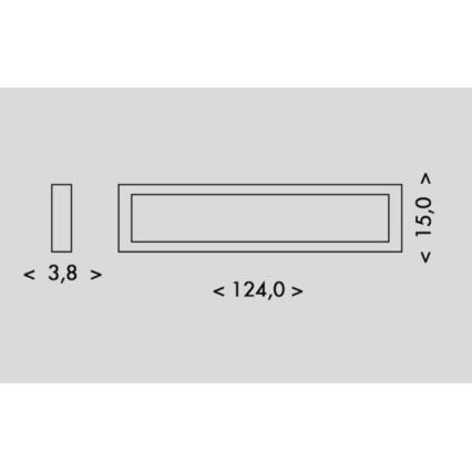 LED-kattovalaisin PILO LED/36W/230V 4100K 124 cm musta