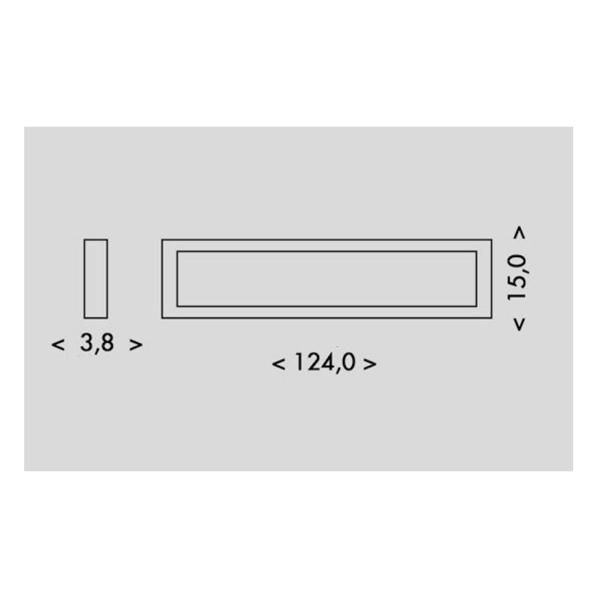 LED-kattovalaisin PILO LED/36W/230V 4100K 124 cm musta