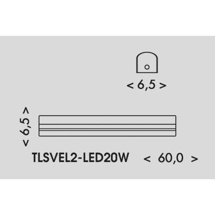 LED Loisteputki VELO LED/11/15/20W/230V 3000/4000/6000K 60 cm valkoinen