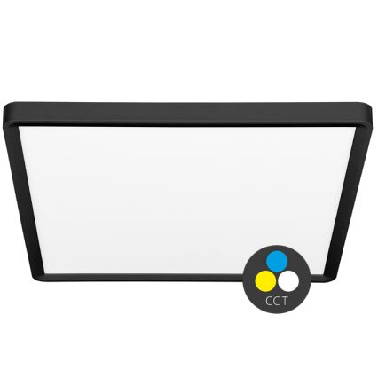 LED-kattovalaisin TERY LED/40W/230V 3000/4000/6000K 50x50 cm IP40 musta