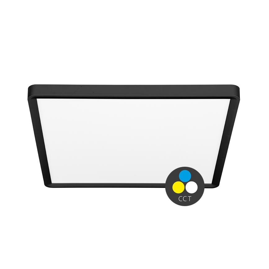 LED-kattovalaisin TERY LED/40W/230V 3000/4000/6000K 50x50 cm IP40 musta