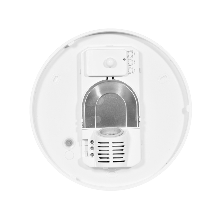 Ulkokattovalo anturilla HECTOR 1xE27/60W/230V halkaisija 30 cm IP44 opaali valkoinen