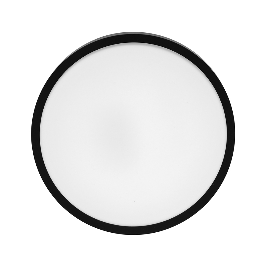 LED-kattovalaisin kylpyhuoneeseen LIRA LED/18W/230V 4000K halkaisija 29,5 cm IP44 musta