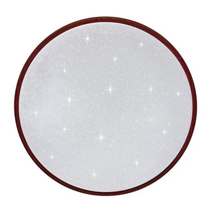 LED himmennettävä kattovalaisin LENA LED/24W/230V 3000-6500K tammi + kaukosäädin