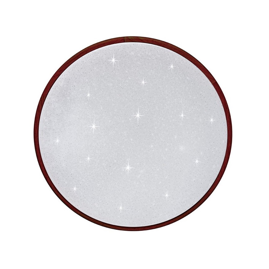 LED himmennettävä kattovalaisin LENA LED/60W/230V 3000-6500K tammi + kaukosäädin