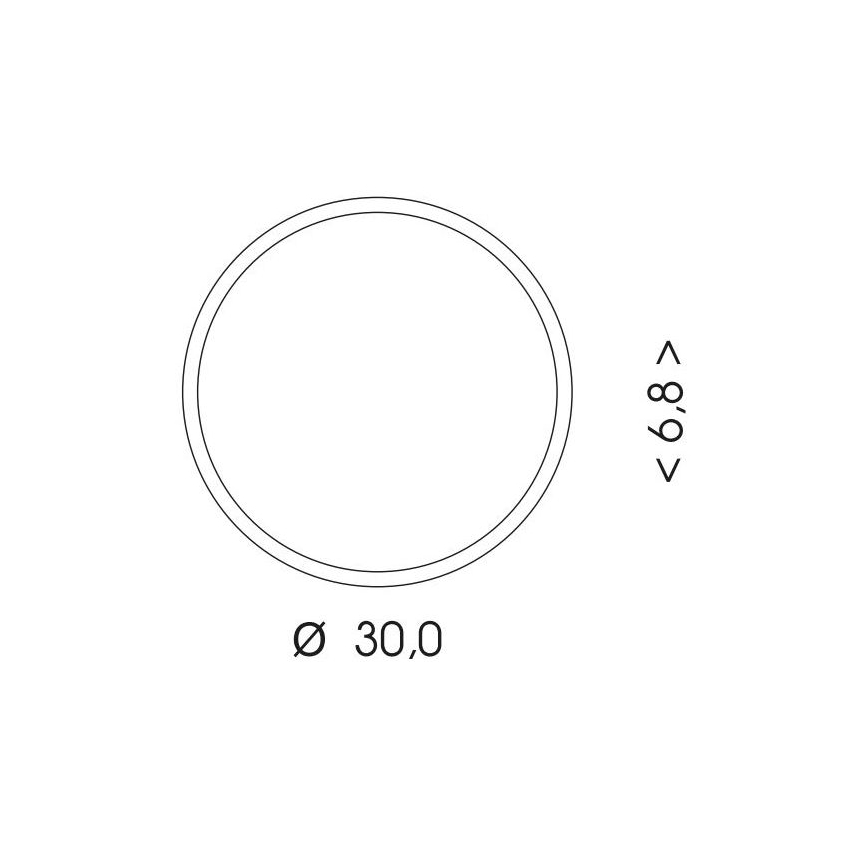 LED-ulkokattovalaisin MARTIN LED/15W/230V 3000/4000K halkaisija 30 cm IP65 valkoinen