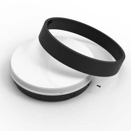 LED-ulkokattovalaisin anturilla MARTIN LED/25W/230V 3000/4000K halkaisija 35 cm IP65 musta