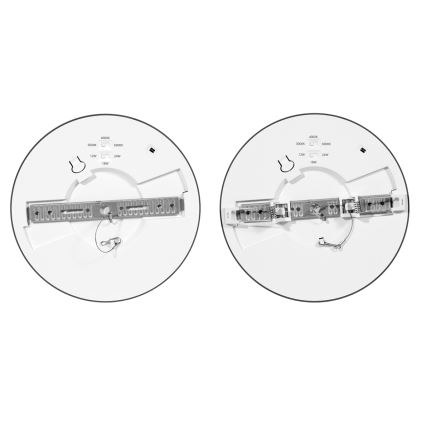 Himmennettävä riippuva LED-kattovalaisin anturilla LEXA LED/12/18/24W/230V 3000/4000/6000K halkaisija 30 cm musta