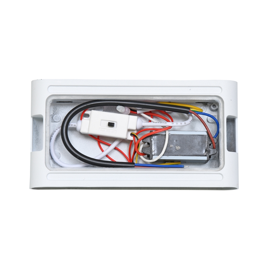 LED-ulkoseinävalaisin BRICK 2xLED/6W/230V 3000/4000/6500K IP65 valkoinen