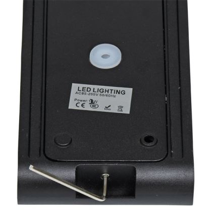 LED-ulkoseinävalaisin BRICK 2xLED/6W/230V 3000/4000/6500K IP65 musta