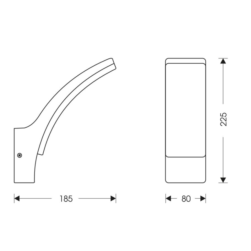 LED Ulkovalo anturilla RITA LED/12W/230V 4000K IP65