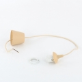 EDI-virtajohto 1 x E27, 60 W, 230 V, 90 cm, beige