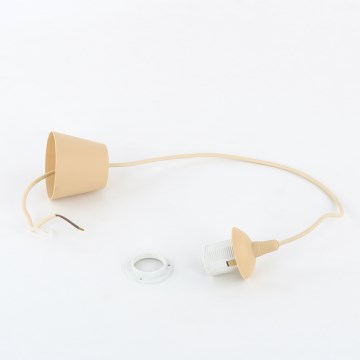 EDI-virtajohto 1 x E27, 60 W, 230 V, 90 cm, beige
