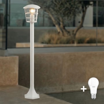 Eglo 18799 - LED-ulkovalaisin ALORIA 1 x E27 / 8,5 W / 230 V IP44 valkoinen