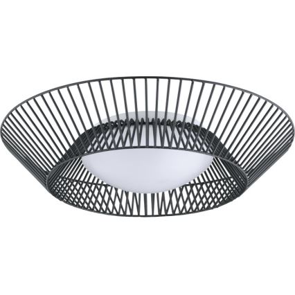Eglo 200842 - LED-kattovalaisin PIASTRE LED/8,2W/230V halkaisija 39 cm musta