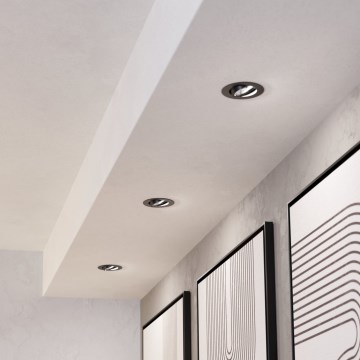 Eglo - 3 kpl himmennettäviä upotettavia LED-alasvaloja LED/6,4W/230V, halkaisija 8,8 cm, musta