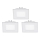 Eglo - 3 kpl LED-upotettava valaisin FUEVA 1 LED/2,7W/230V 8,5x8,5 cm