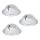 Eglo - 3 kpl PINEDA upotettavat alasvalot LED/6W/230V