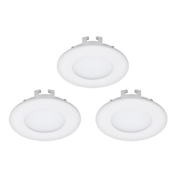 Eglo - 3 kpl setti upotettavia LED-alasvaloja FUEVA 1 1xLED/2,7W/230V Ø 8,5 cm