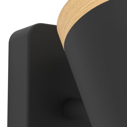 Eglo - Kylpyhuoneen seinäkohdevalaisin 1xGU10/3W/230V IP44 musta/beige