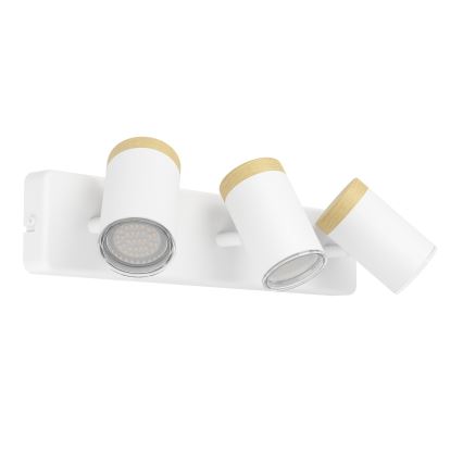 Eglo - Kylpyhuoneen kohdevalaisin 3xGU10/3W/230V IP44 valkoinen/beige