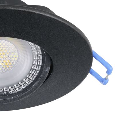 Eglo - Setti 7xLED upotettava alasvalaisin LED/4,9W/230V 2700/4000/6500K Ø 9 cm musta