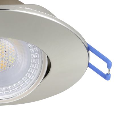Eglo - Setti 10 kpl LED-uppovalaisinta LED/4,9W/230V 2700/4000/6500K Ø 9 cm mattakromi