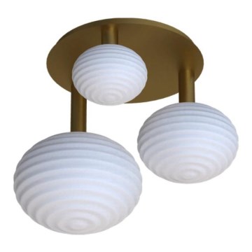 Eglo 300498 - Pinta-asennettava kattokruunu ERCALTO 3xE27/25W/230V kultainen