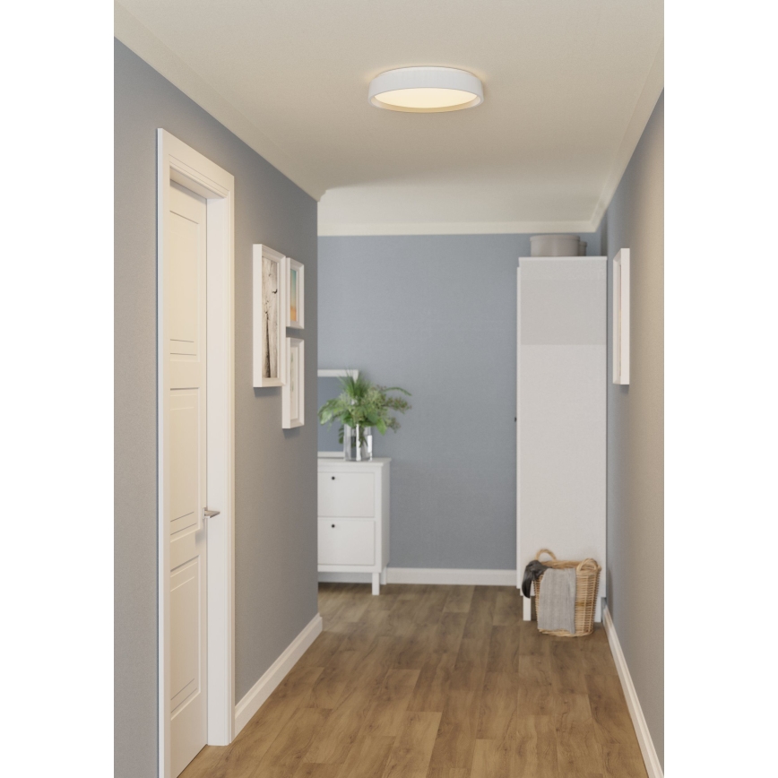Eglo 300686 - LED RGBW himennettävä kattovalaisin MASSIGNANO-Z LED/18,5W/230V 2700-6500K halkaisija 40 cm valkoinen + kaukosäädin