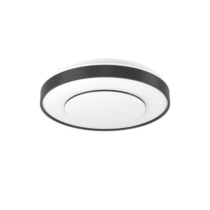 Eglo 300688 - LED RGBW Himennettävä kattovalaisin MONTERIGGIONI-Z LED/18,5W/230V 2700-6500K Ø 38,4 cm musta + kaukosäädin