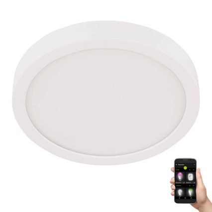 Eglo - LED-kattovalaisin kylpyhuoneeseen, 20,5 W/230 V, IP44, valkoinen, Ø 28,5 cm