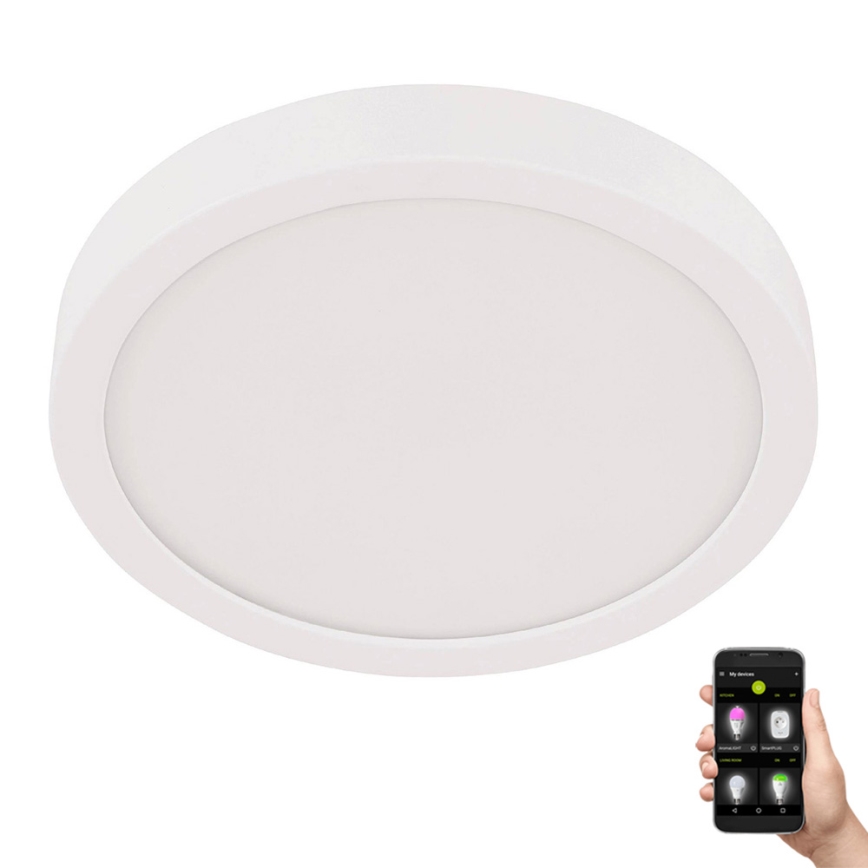 Eglo - LED-kattovalaisin kylpyhuoneeseen, 20,5 W/230 V, IP44, valkoinen, Ø 28,5 cm