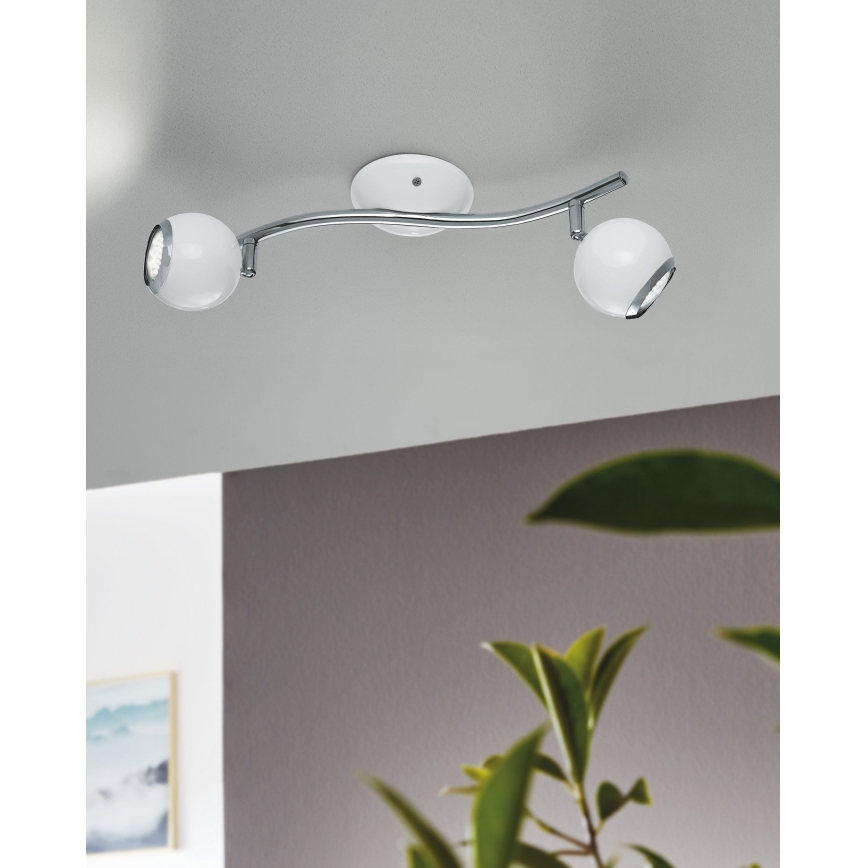 EGLO 31002 - LED-kohdevalaisin BIMEDA 2xGU10/3W LED