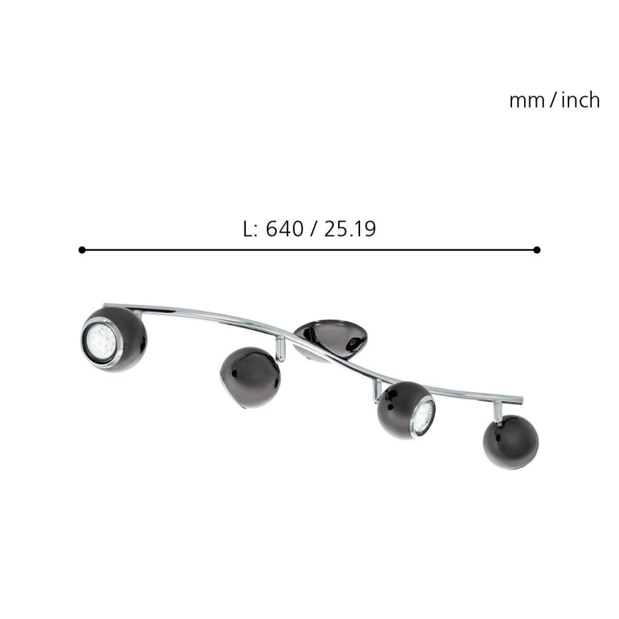 EGLO 31008 - LED-kohdevalaisin BIMEDA 4xGU10/3W LED