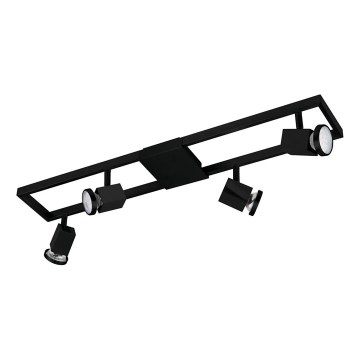 Eglo 31072 - LED-kohdevalaisin ZERACO 4xGU10/4,5W/230V musta