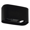 Eglo 31098 - LED-spottivalaisin MENDOZA 2xLED/4,7W/230V 3000K musta