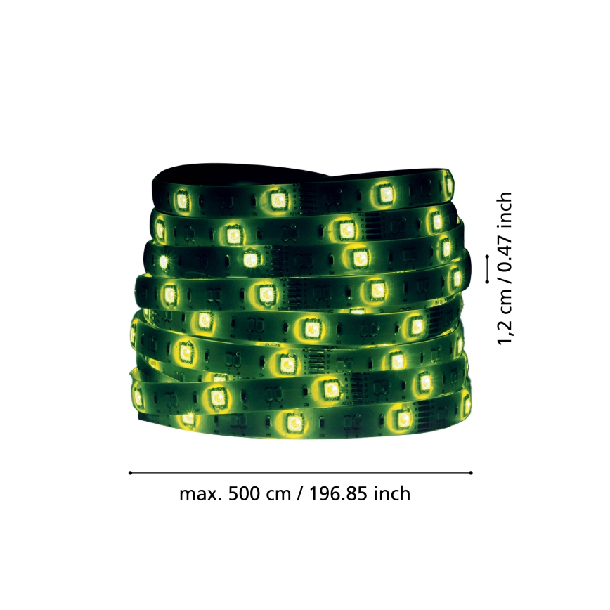Eglo 31409 - LED RGBW Himmennettävä nauha 5m LED/11W/12/230V 2700-6500K