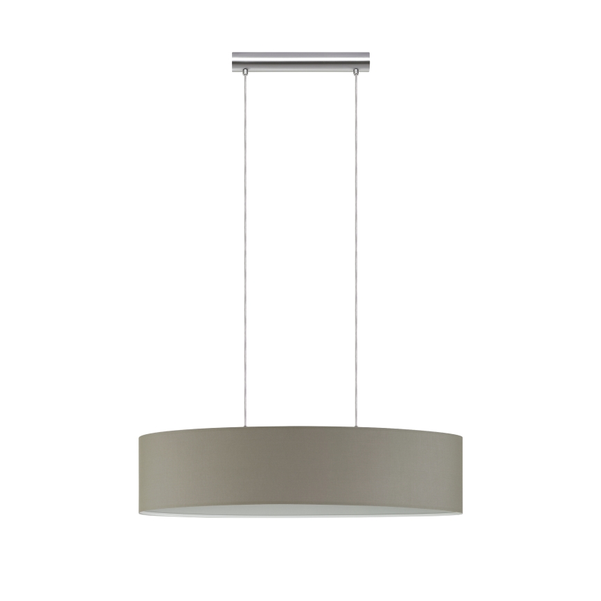 Eglo - Kattovalaisin johdolla 2xE27/60W/230V taupe