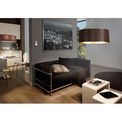 Eglo 31608 - Kattokruunu narulla MASERLO 3xE27/60W/230V