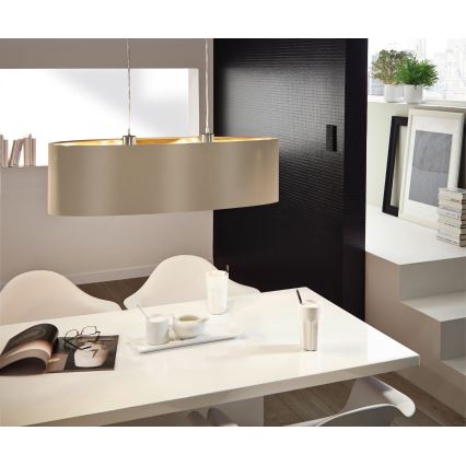 Eglo - Kattovalaisin johdolla 2xE27/60W/230V