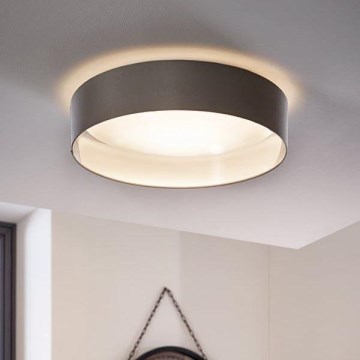 Eglo 31623 - LED-kattovalaisin MASERLO LED/16W/230V 3000K halkaisija 40,5 cm harmaa/hopea